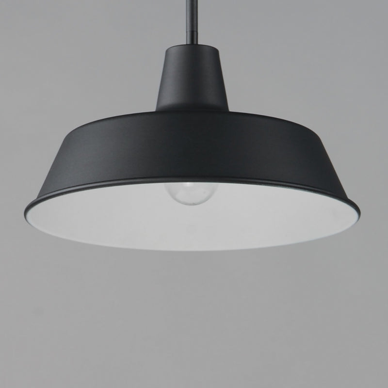 Maxim 35019BK One Light Pendant, Black