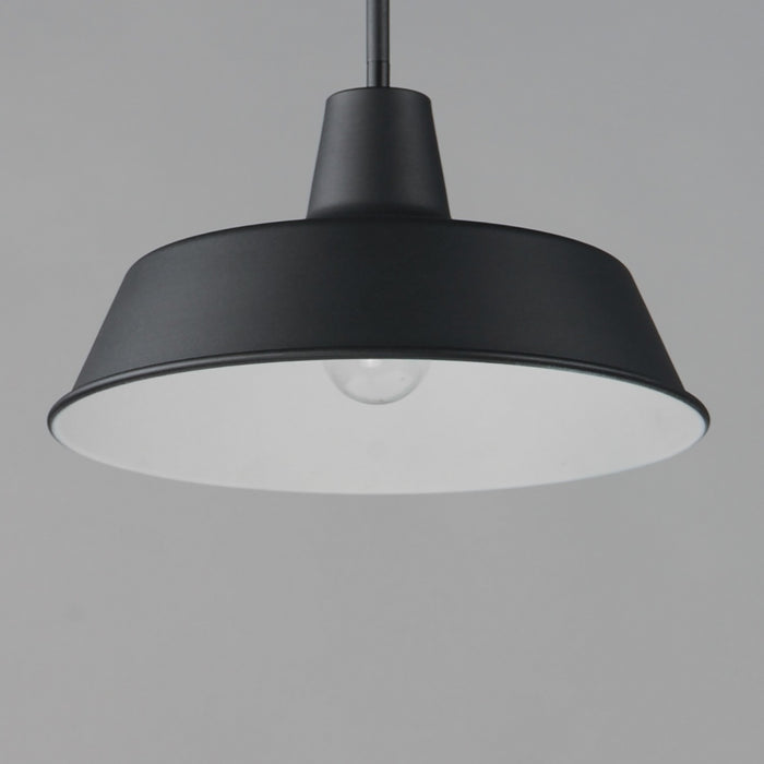 Maxim 35019BK One Light Pendant, Black