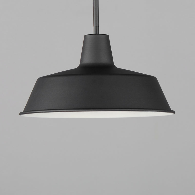 Maxim 35019BK One Light Pendant, Black