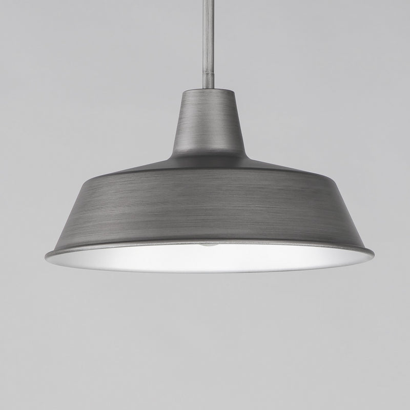 Maxim 35019WZ One Light Pendant, Weathered Zinc