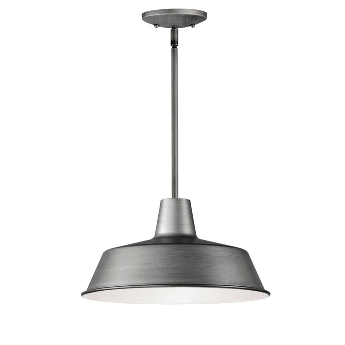Maxim 35019WZ One Light Pendant, Weathered Zinc