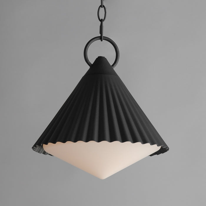 Maxim 35131WTBK One Light Pendant, Black