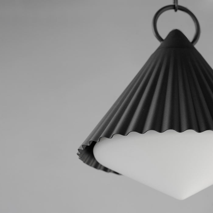Maxim 35131WTBK One Light Pendant, Black
