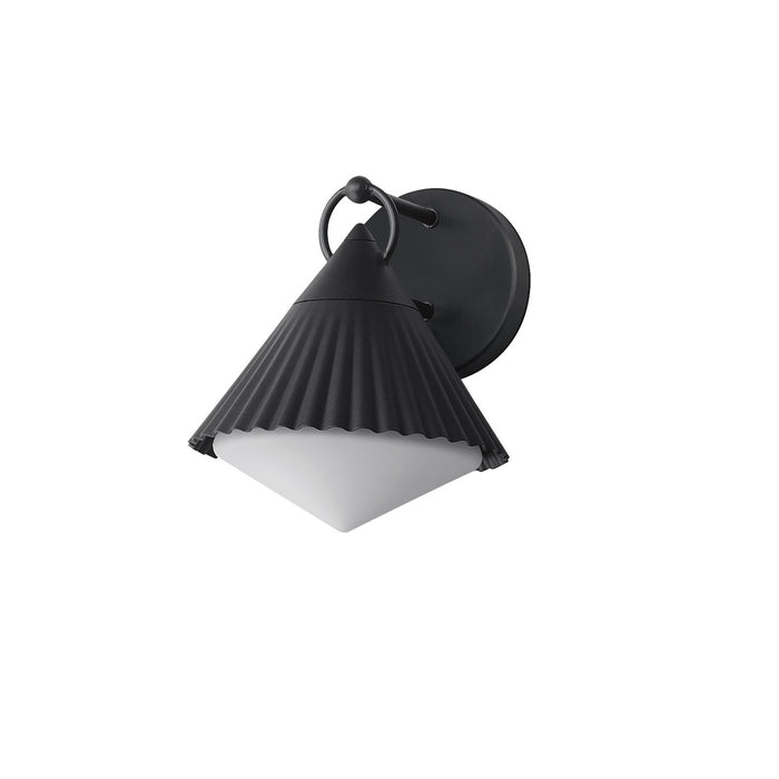Maxim 35132WTBK One Light Wall Sconce, Black