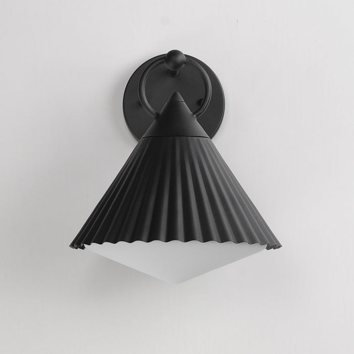 Maxim 35134WTBK One Light Wall Sconce, Black