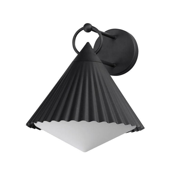 Maxim 35136WTBK One Light Wall Sconce, Black