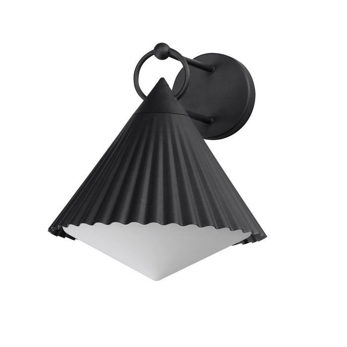 Maxim 35136WTBK One Light Wall Sconce, Black