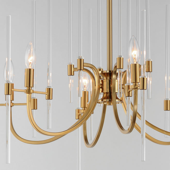 Maxim 38407CLHR Six Light Chandelier, Heritage