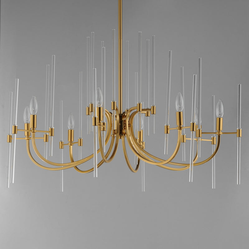 Maxim 38408CLHR Eight Light Chandelier, Heritage