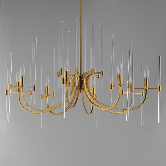 Maxim 38408CLHR Eight Light Chandelier, Heritage