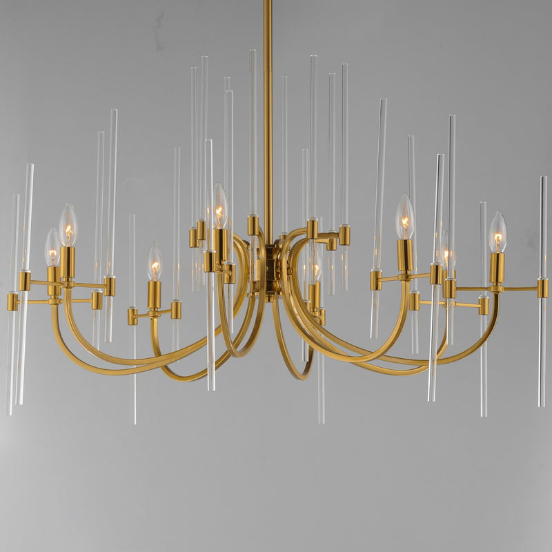 Maxim 38408CLHR Eight Light Chandelier, Heritage