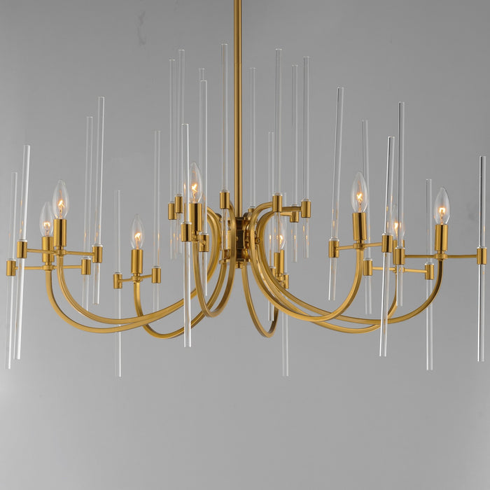 Maxim 38408CLHR Eight Light Chandelier, Heritage
