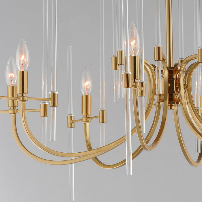 Maxim 38408CLHR Eight Light Chandelier, Heritage