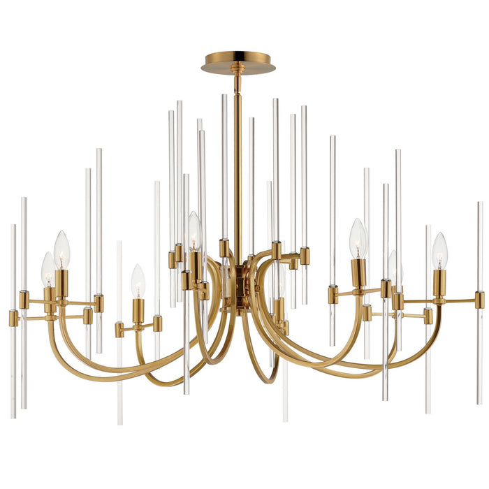 Maxim 38408CLHR Eight Light Chandelier, Heritage