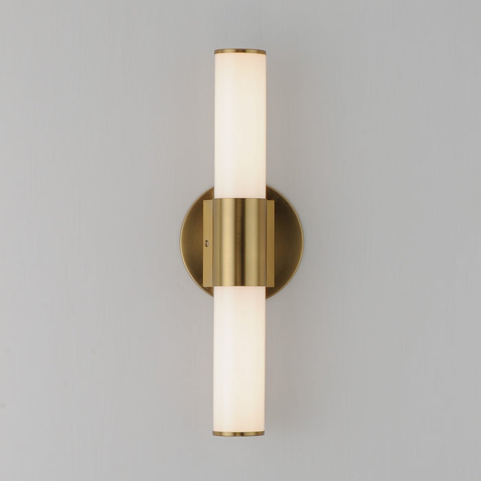 Maxim 52500WTNAB LED Bath Vanity, Natural Aged Brass