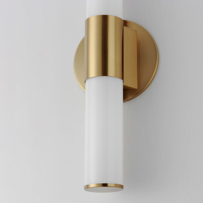Maxim 52500WTNAB LED Bath Vanity, Natural Aged Brass