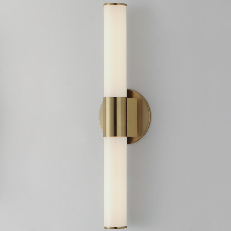 Maxim 52502WTNAB LED Bath Vanity, Natural Aged Brass