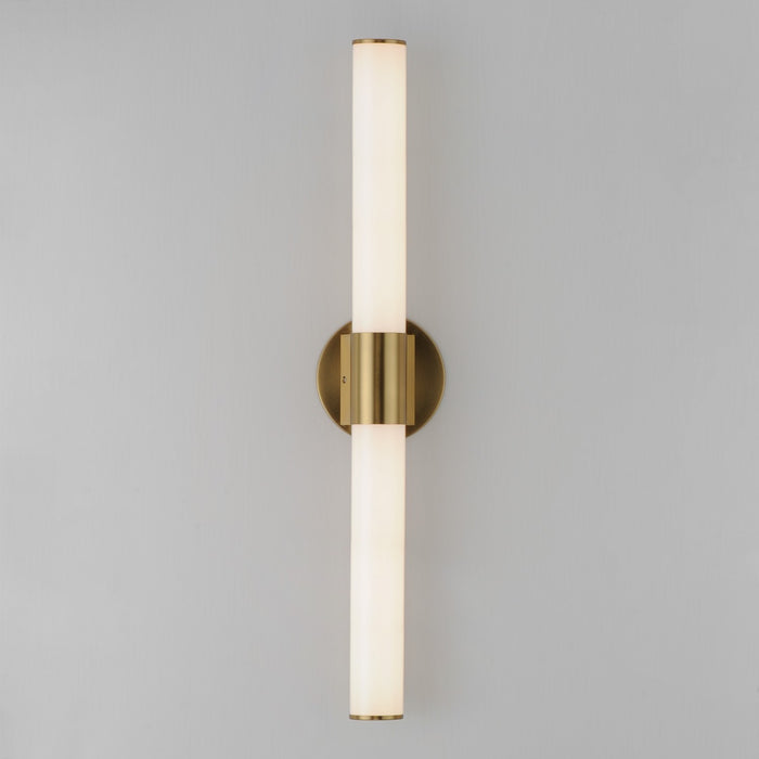 Maxim 52504WTNAB LED Bath Vanity, Natural Aged Brass