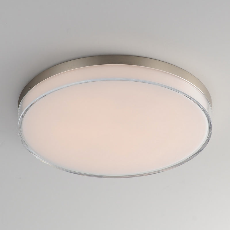 Maxim 59764CLFTSN LED Flush Mount, Satin Nickel