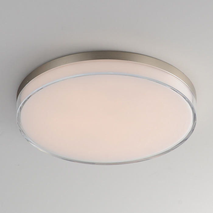 Maxim 59764CLFTSN LED Flush Mount, Satin Nickel