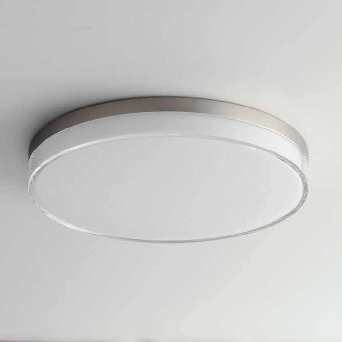 Maxim 59764CLFTSN LED Flush Mount, Satin Nickel