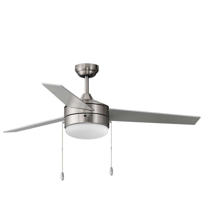 Maxim 89906FTSNBK 52" Ceiling Fan, Satin Nickel / Black