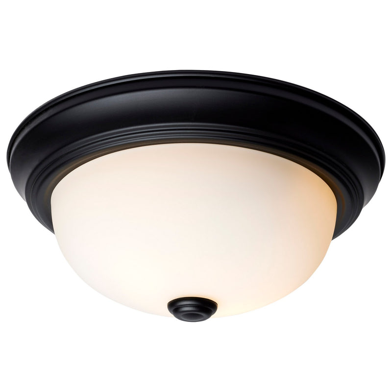Nuvo Lighting 60-127 Two Light Flush Mount, Matte Black