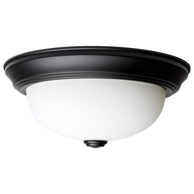 Nuvo Lighting 60-127 Two Light Flush Mount, Matte Black
