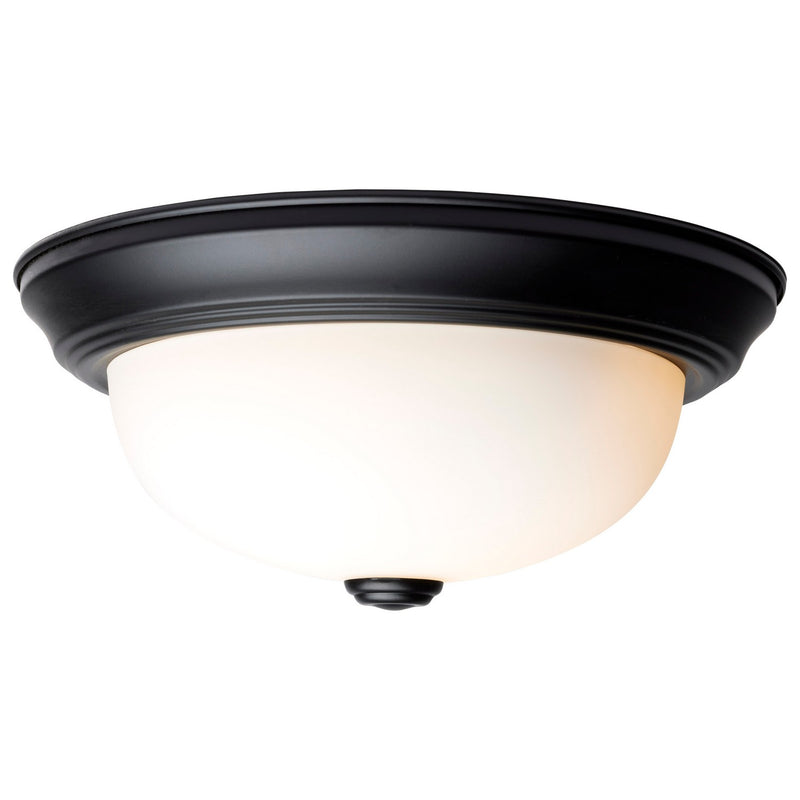 Nuvo Lighting 60-127 Two Light Flush Mount, Matte Black