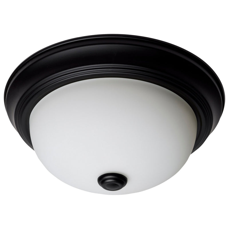 Nuvo Lighting 60-127 Two Light Flush Mount, Matte Black