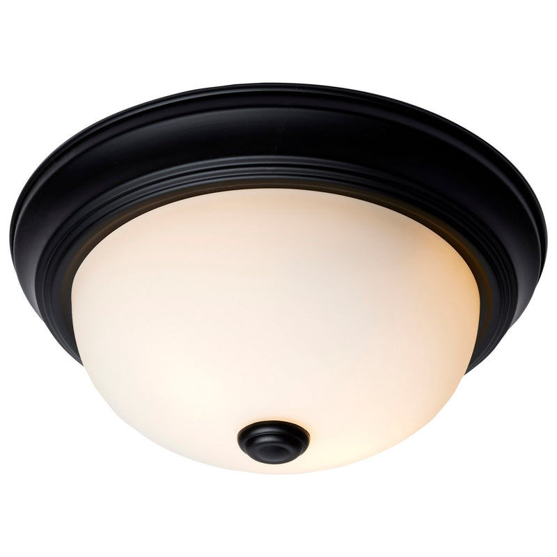 Nuvo Lighting 60-127 Two Light Flush Mount, Matte Black