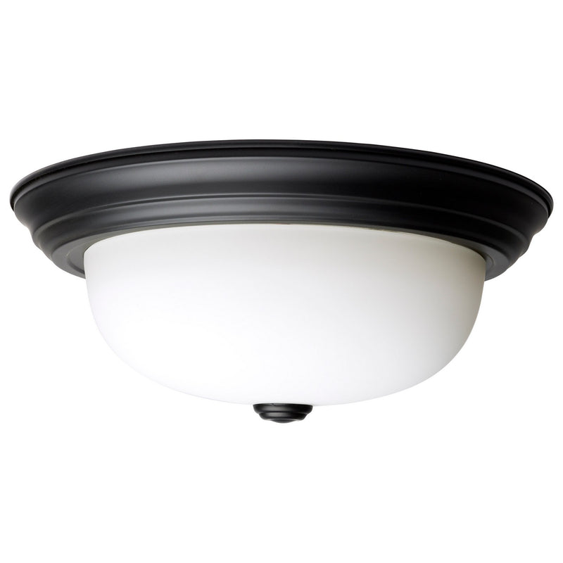 Nuvo Lighting 60-128 Two Light Flush Mount, Matte Black