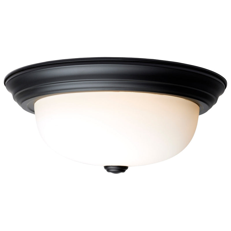 Nuvo Lighting 60-128 Two Light Flush Mount, Matte Black