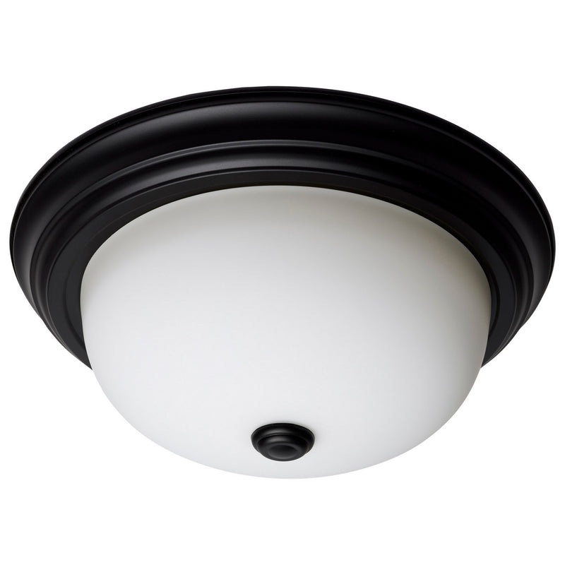 Nuvo Lighting 60-128 Two Light Flush Mount, Matte Black