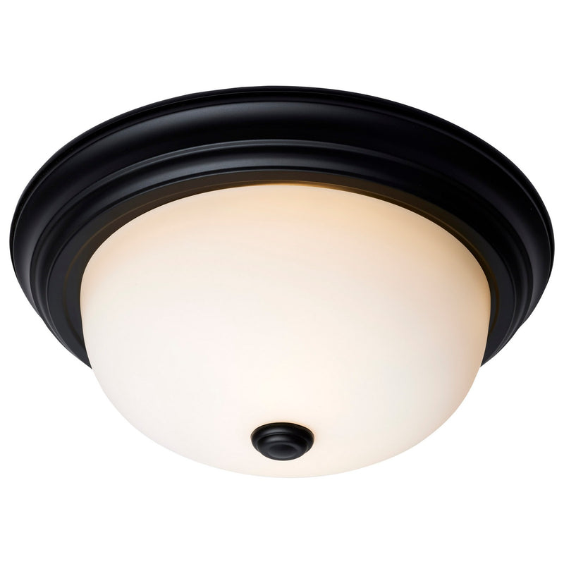 Nuvo Lighting 60-128 Two Light Flush Mount, Matte Black