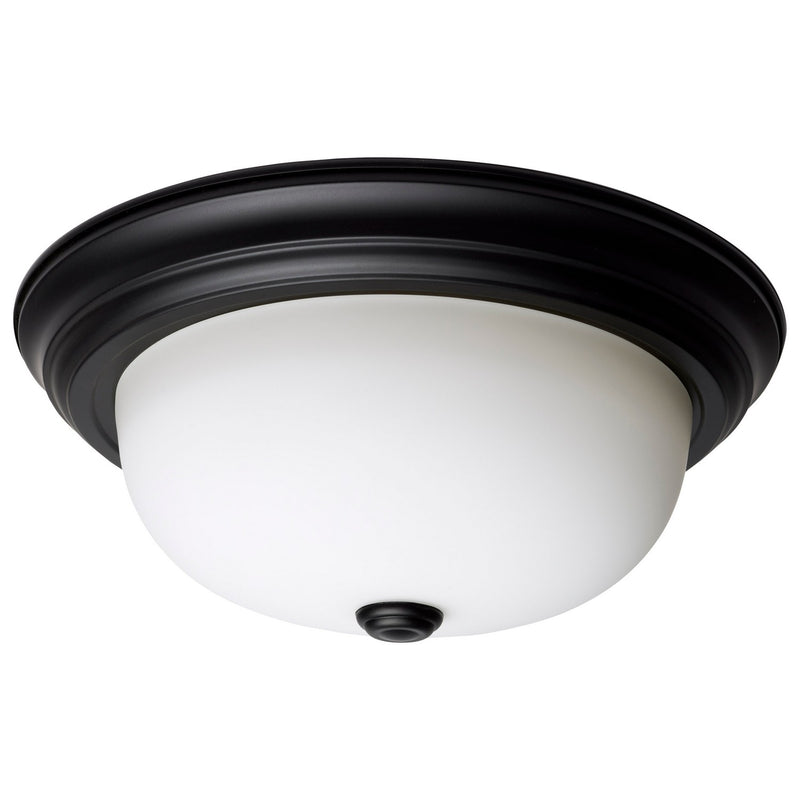 Nuvo Lighting 60-128 Two Light Flush Mount, Matte Black