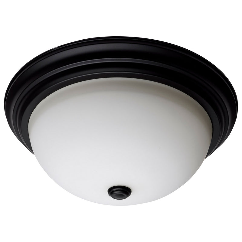 Nuvo Lighting 60-129 Three Light Flush Mount, Matte Black