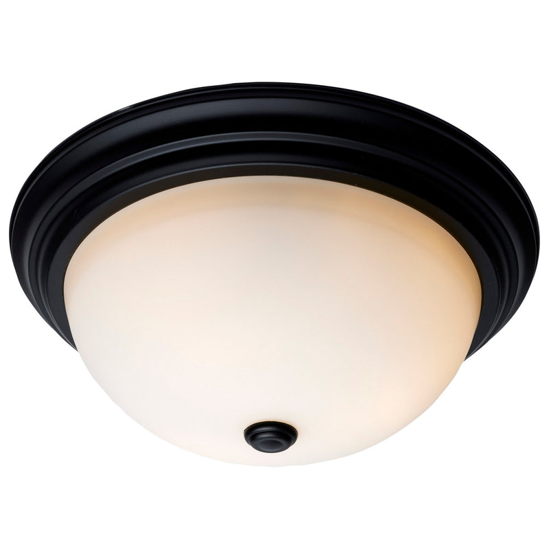 Nuvo Lighting 60-129 Three Light Flush Mount, Matte Black