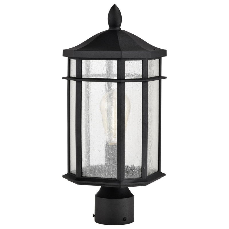 Nuvo Lighting 60-5758 One Light Outdoor Post Lantern, Matte Black