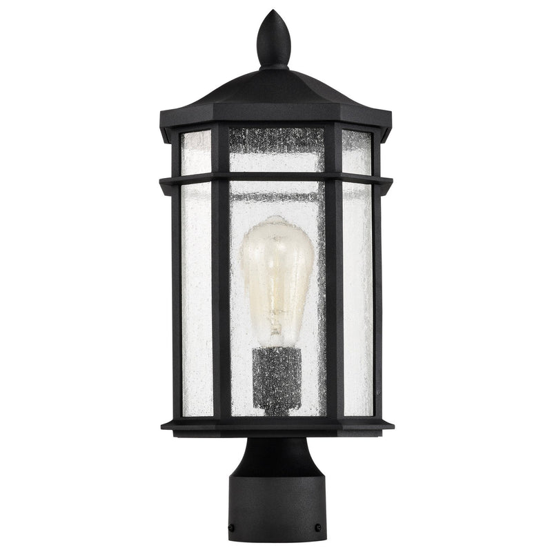 Nuvo Lighting 60-5758 One Light Outdoor Post Lantern, Matte Black