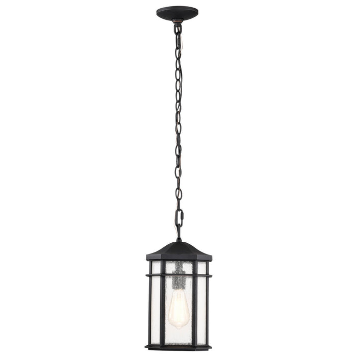 Nuvo Lighting 60-5759 One Light Outdoor Hanging Lantern, Matte Black