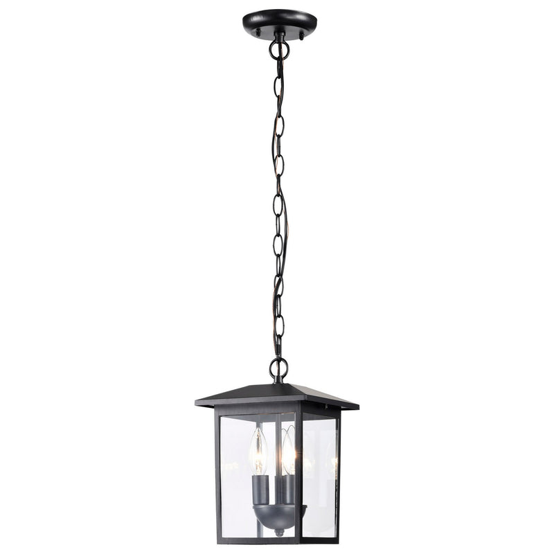 Nuvo Lighting 60-5933 Three Light Outdoor Hanging Lantern, Matte Black