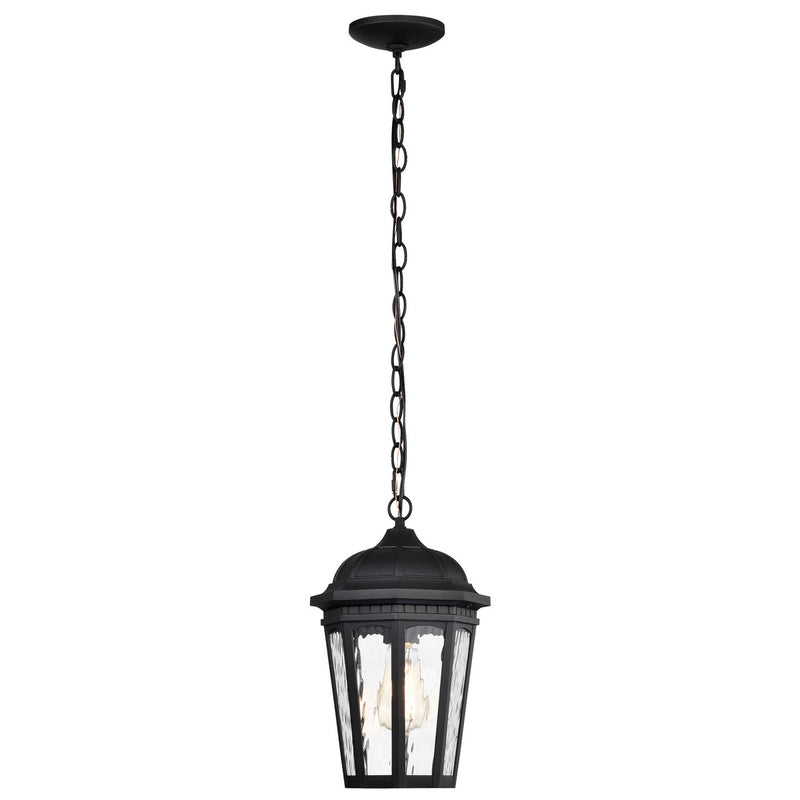 Nuvo Lighting 60-5944 One Light Outdoor Hanging Lantern, Matte Black