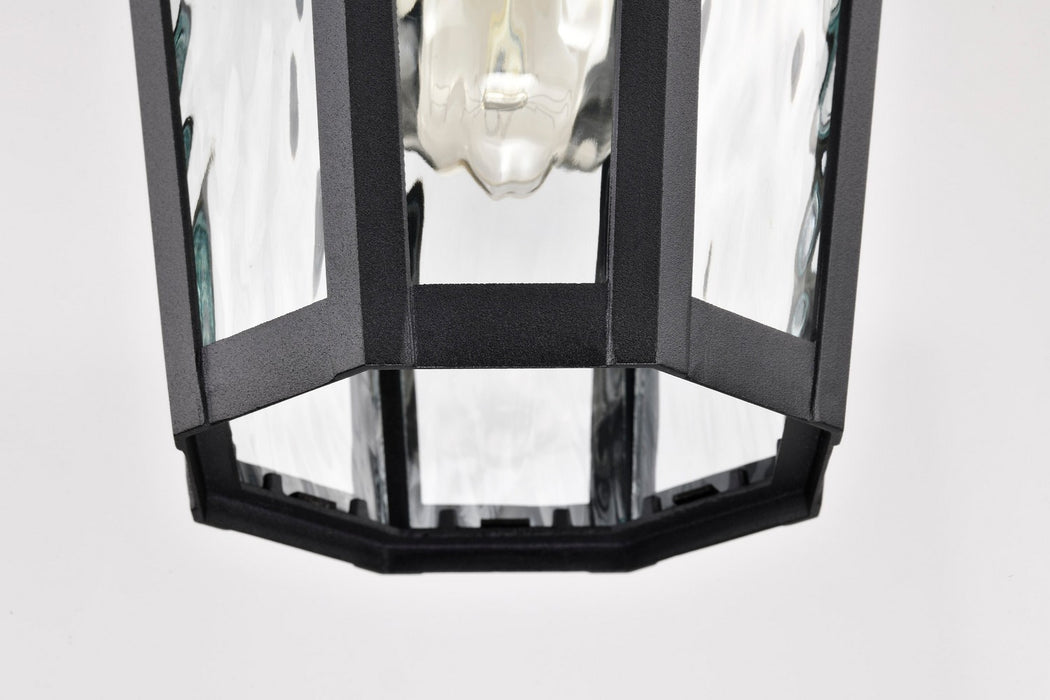 Nuvo Lighting 60-5944 One Light Outdoor Hanging Lantern, Matte Black
