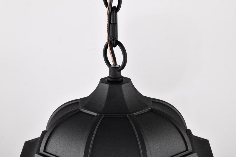 Nuvo Lighting 60-5944 One Light Outdoor Hanging Lantern, Matte Black