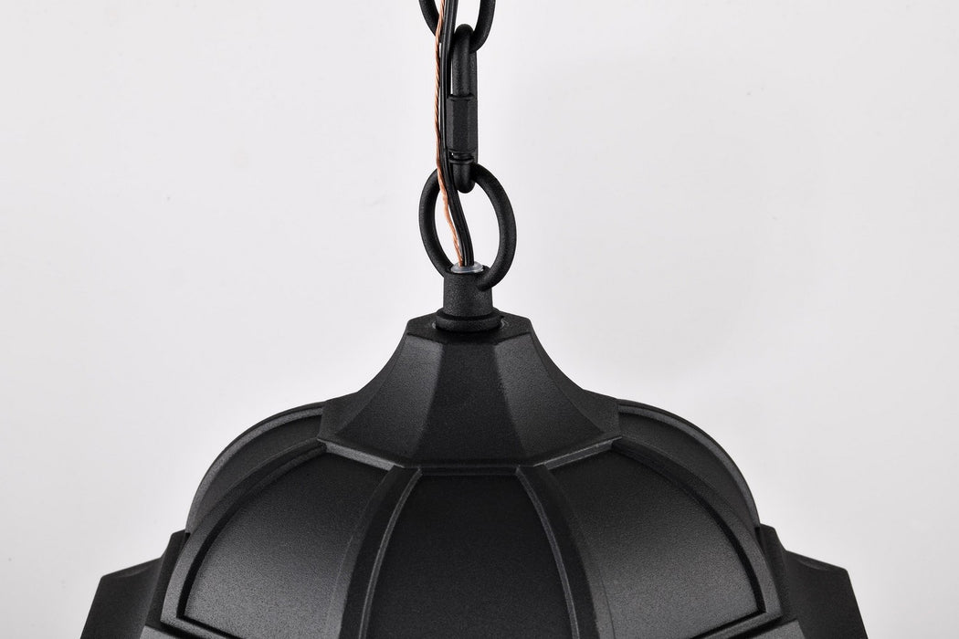 Nuvo Lighting 60-5944 One Light Outdoor Hanging Lantern, Matte Black
