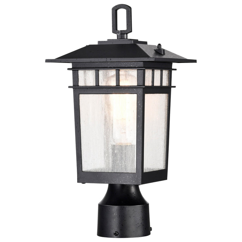 Nuvo Lighting 60-5956 One Light Outdoor Post Lantern, Textured Black