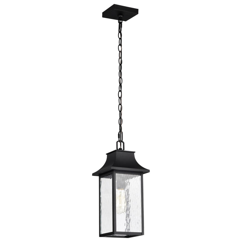 Nuvo Lighting 60-5996 One Light Outdoor Hanging Lantern, Matte Black