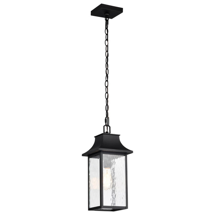 Nuvo Lighting 60-5996 One Light Outdoor Hanging Lantern, Matte Black