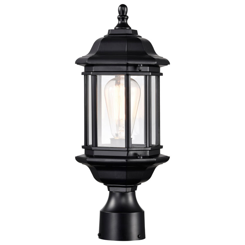 Nuvo Lighting 60-6116 One Light Outdoor Post Lantern, Matte Black